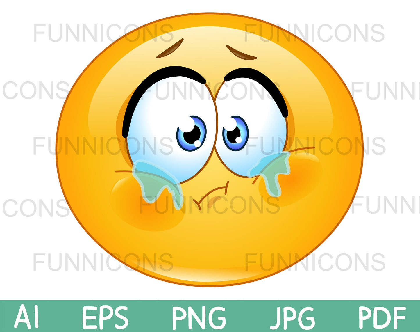 Crying, Sad and Forlorn Emoji