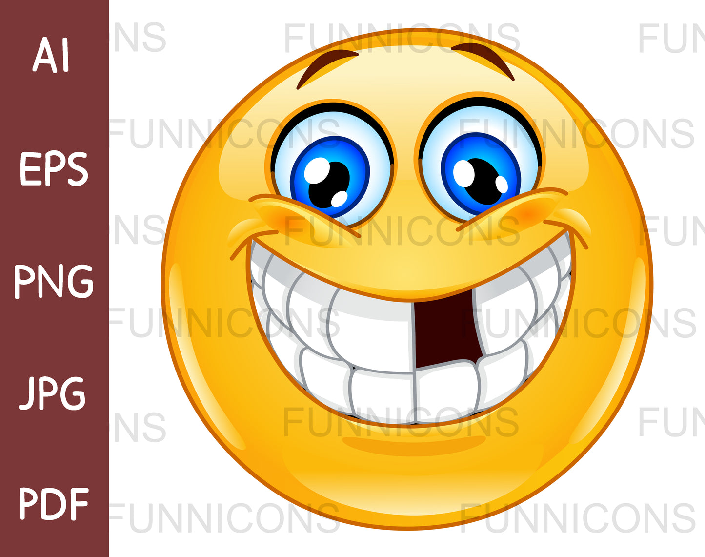 Smiling Emoji with a Missing Tooth