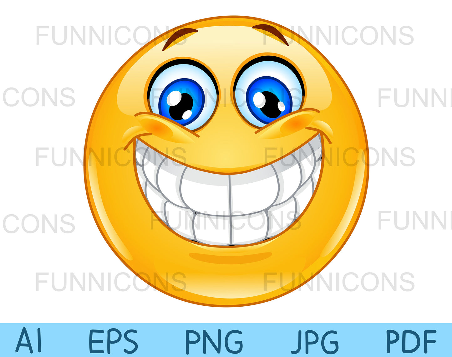 Emoji with a Big Toothy Smile