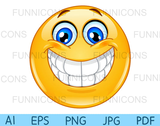 Emoji with a Big Toothy Smile