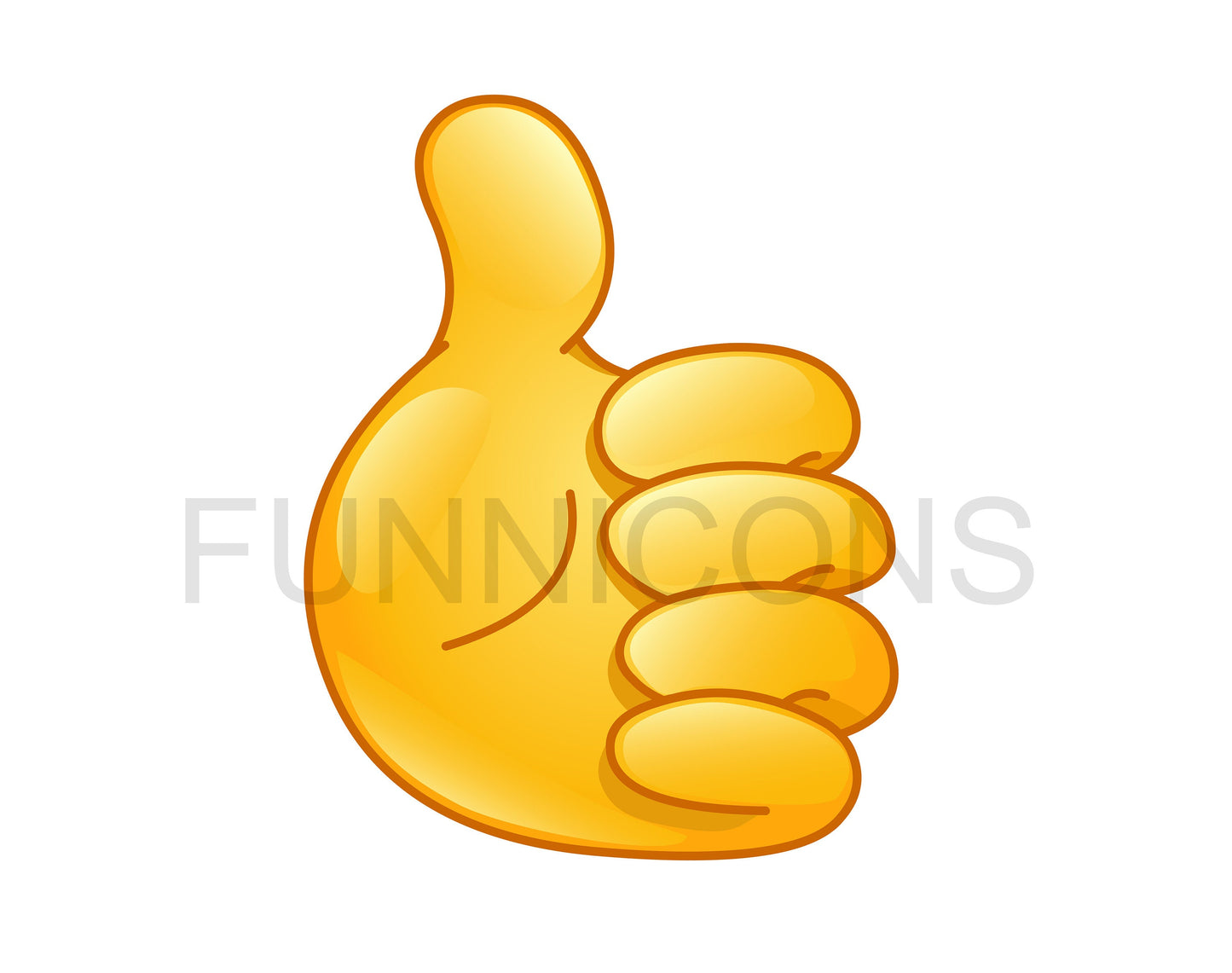 Thumb up Hand Emoji Set of Various Skin Tones