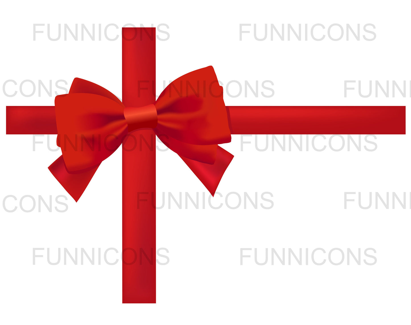 Red Bow and Gift Wrapping Ribbons
