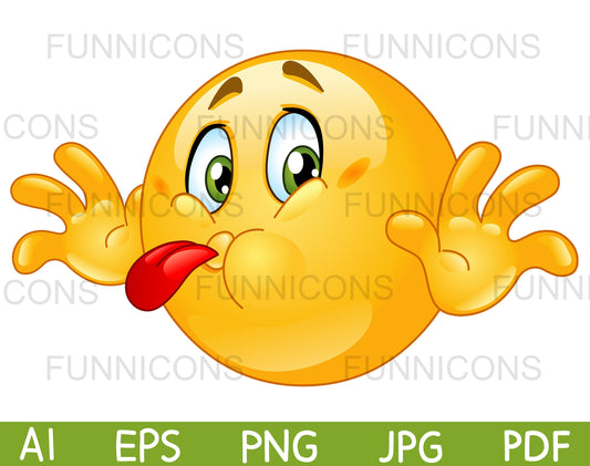 Emoji with Tongue Out Making a Funny Face
