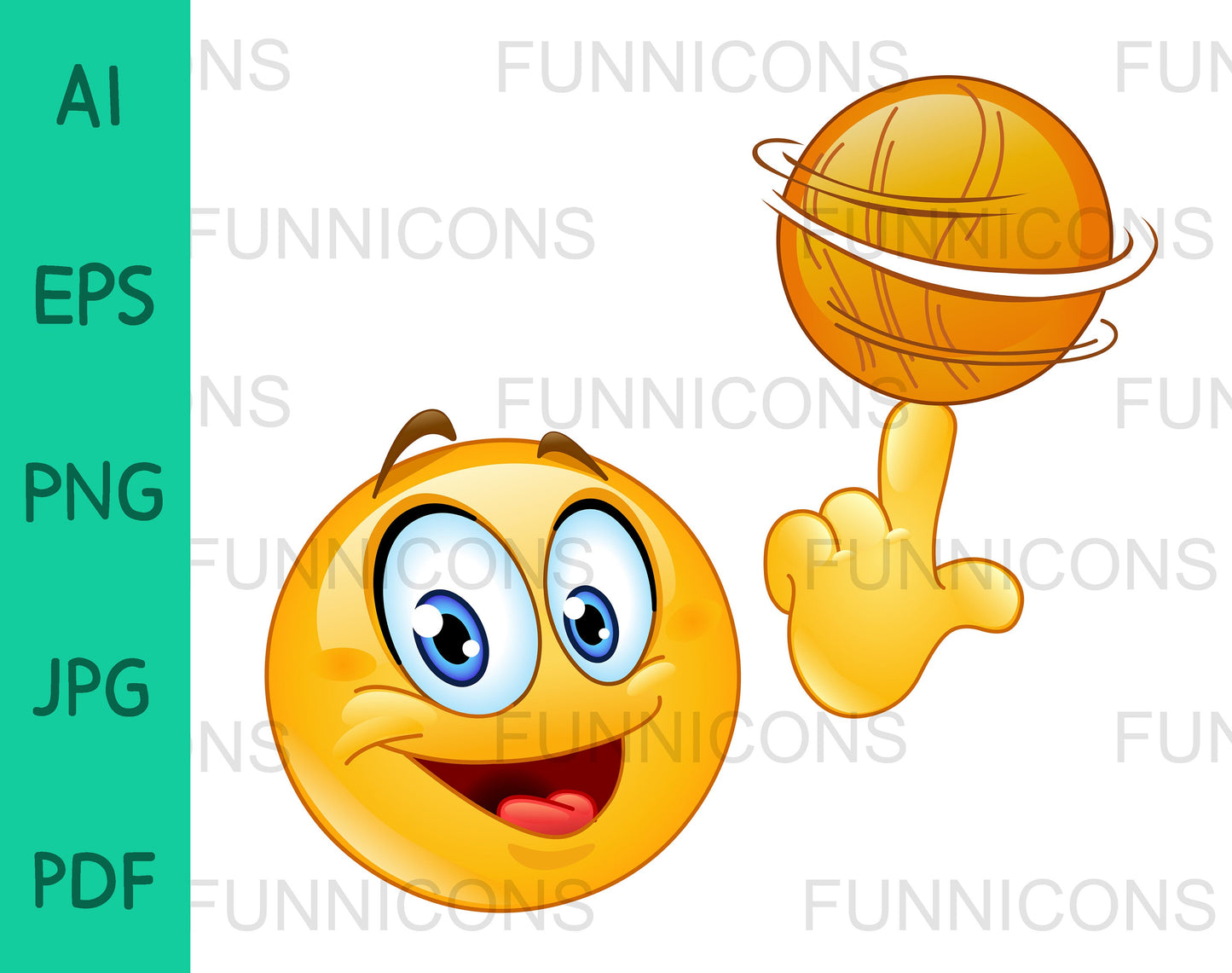 Emoji Spinning a Basketball Ball on his Finger