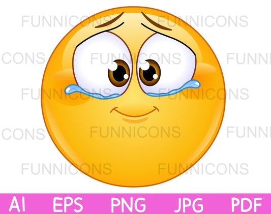 Emotional Emoji with Tears of Joy