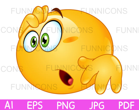 Emoji Showing an Amazed, Surprised, Shocked or Scared Expression