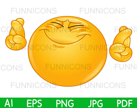 Hope Emoji Crossing Its Fingers