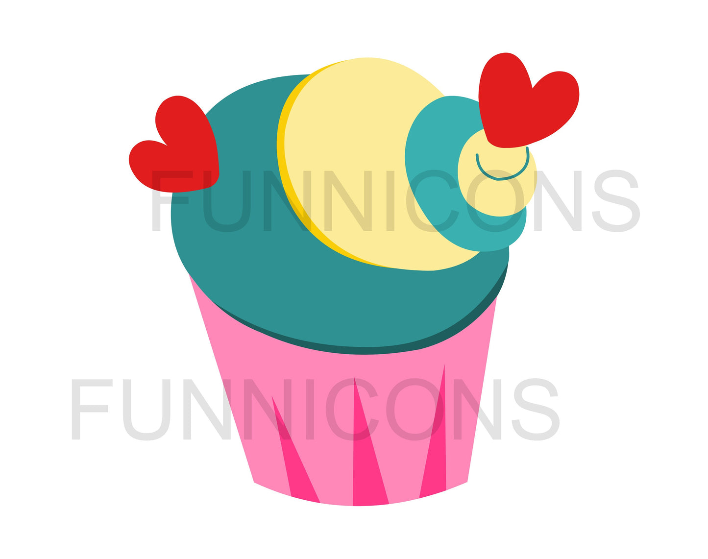 Colorful Cupcakes Set