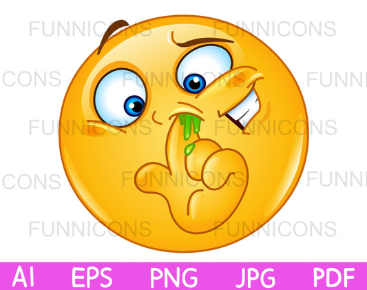 Emoji Picking his Nose