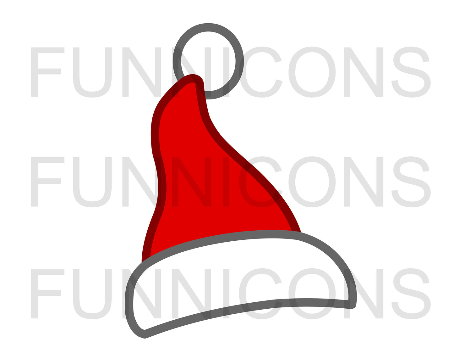 Christmas Big Bundle Cartoon of Santa Claus Hats Doodles Set