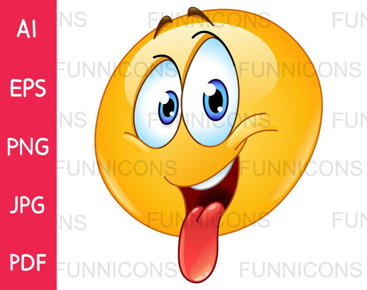 Happy Emoji Sticking his Tongue out, Making a Face
