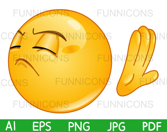 Emoji Refusing with his Hand