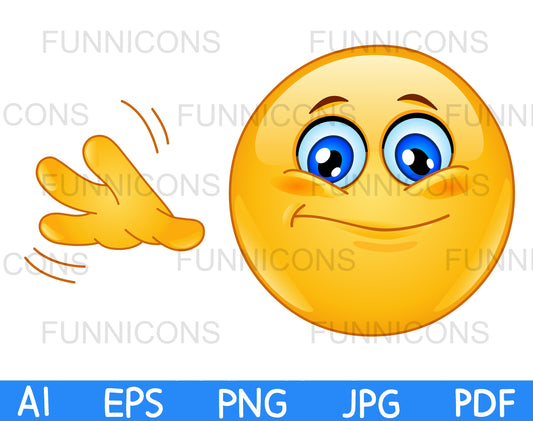 Emoji Gesturing So So, Unsure or Uncertain Face Expression
