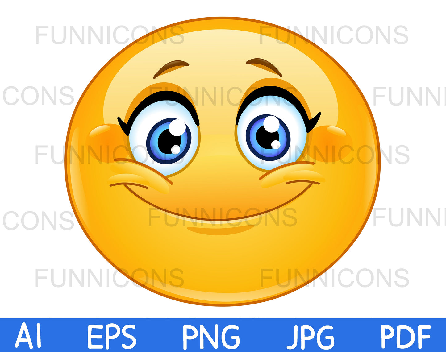 Female Emoji Face Smiling