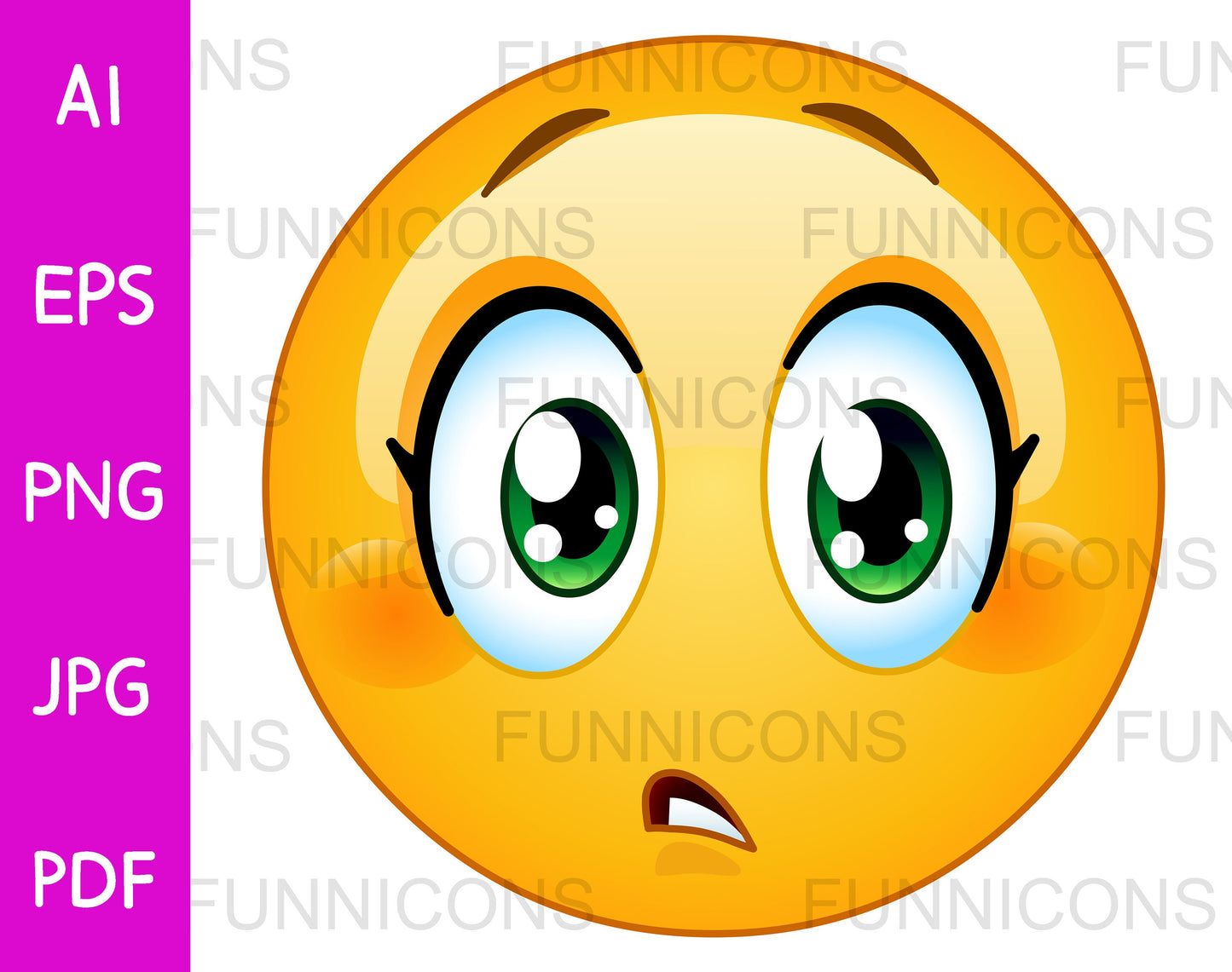 Worry Female Emoji Expressing Slight Concern