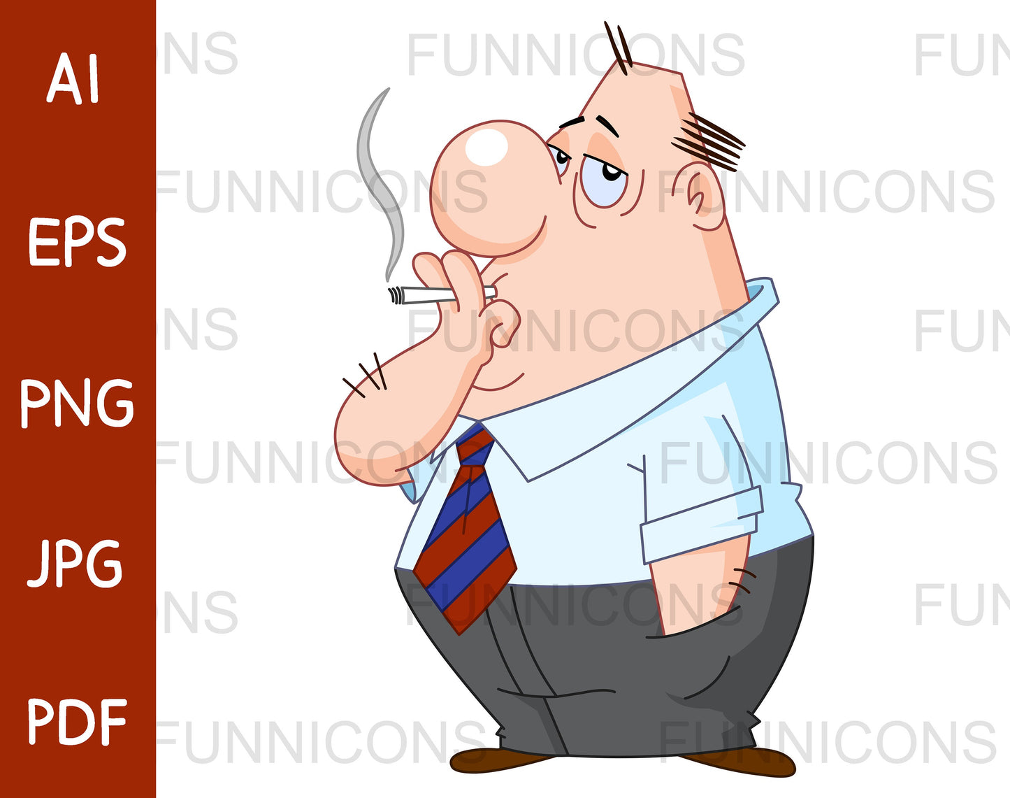 Businessman Smoking