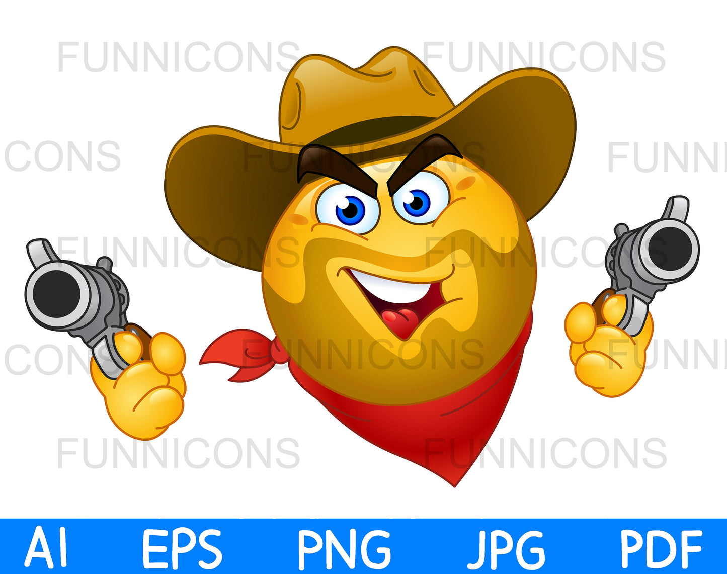 Western Cowboy Emoji Shooting